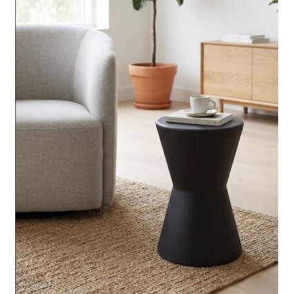 Külglaud PETIT, Ø 29 cm, must