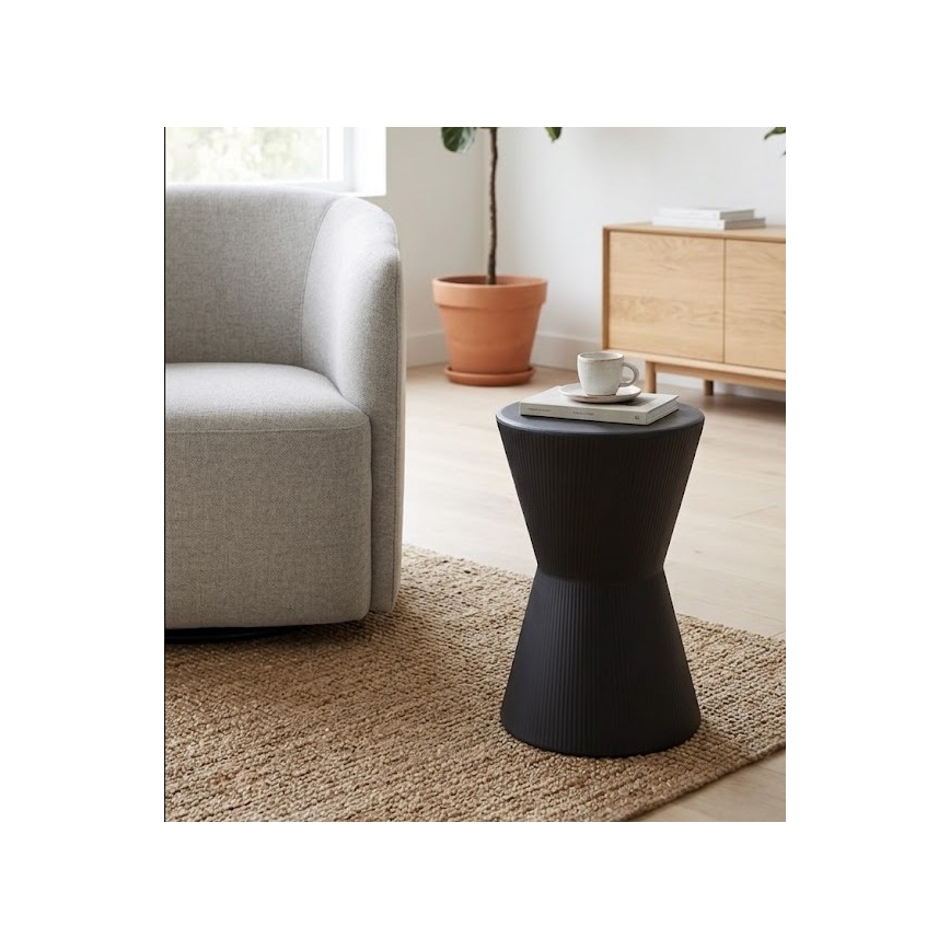 Külglaud PETIT, Ø 29 cm, must