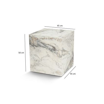 Küljelaud KUP 50x45 cm marmor disain