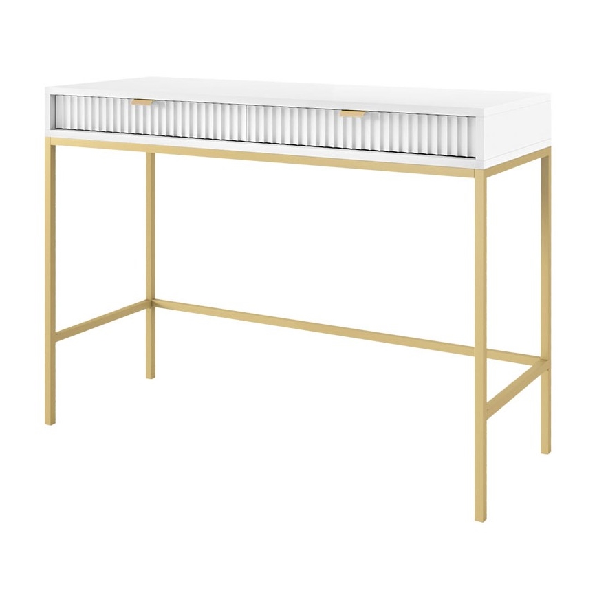 Küljelaud NOVA 77x104 cm valge/kuldne