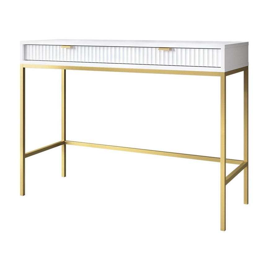 Küljelaud NOVA 77x104 cm valge/kuldne