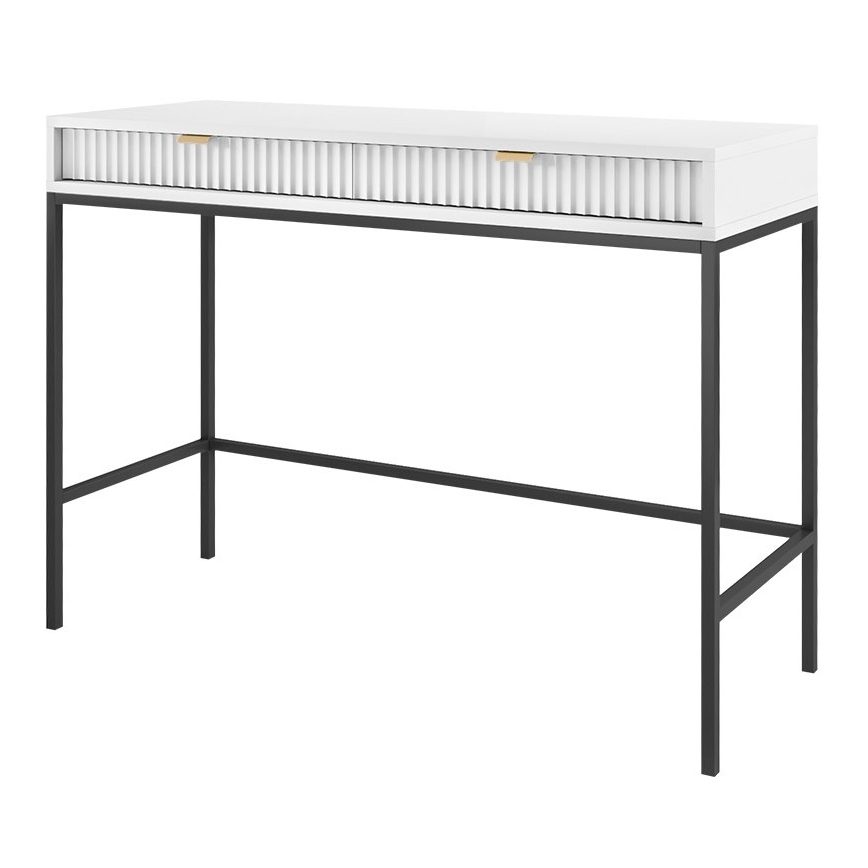 Küljelaud NOVA 77x104 cm valge/must