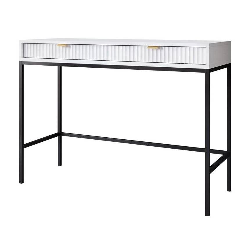 Küljelaud NOVA 77x104 cm valge/must