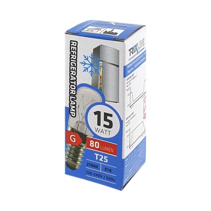 Külmkapipirn T25 E14/15W/230V 2700K