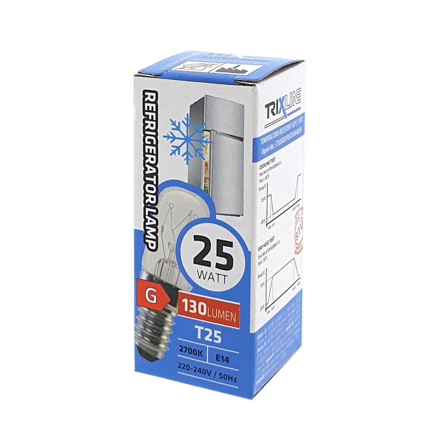 Külmkapipirn T25 E14/25W/230V 2700K