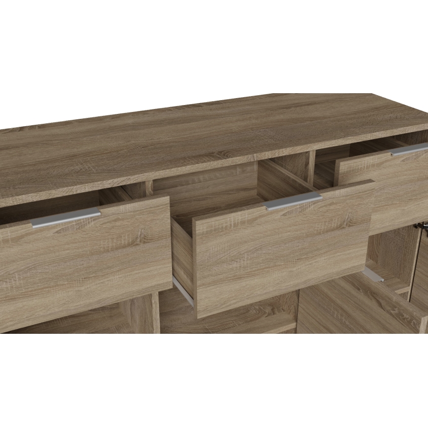 Kummut HOPE 120x78x35 cm sonoma tamm