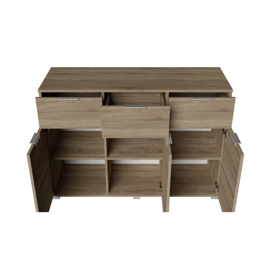 Kummut HOPE 120x78x35 cm sonoma tamm