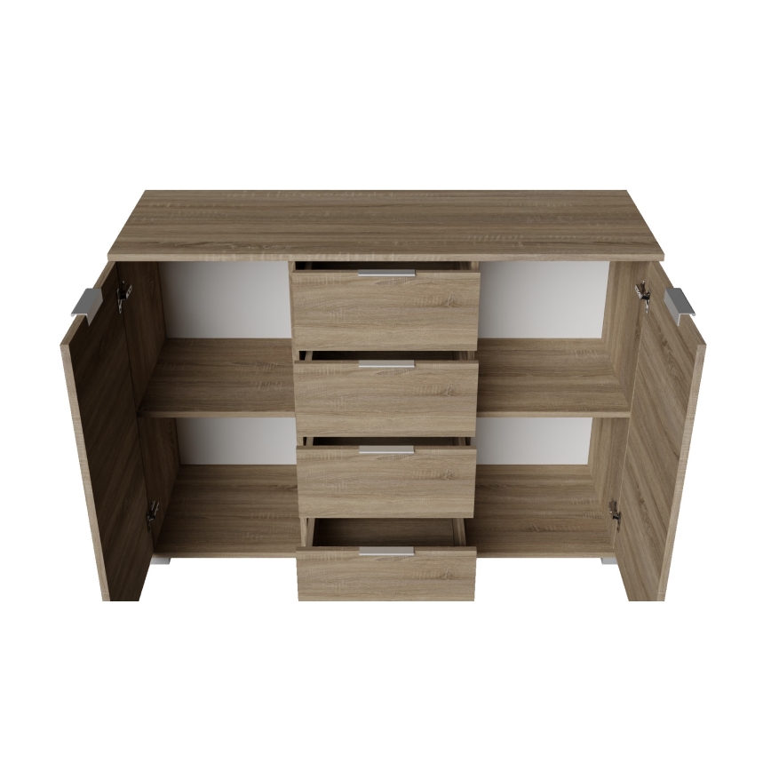 Kummut HOPE 120x78x35 Sonoma tamm