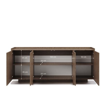 Kummut KEMI 200x90x38 tamm