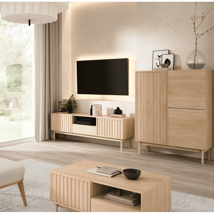 Kummut KIOTO 106x130x37 cm tamm Cremona