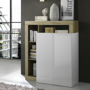 Kummut LENOR valge/pruun