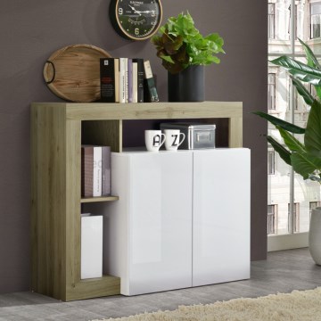 Kummut LENOR valge/pruun