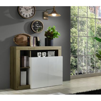 Kummut LENOR valge/pruun