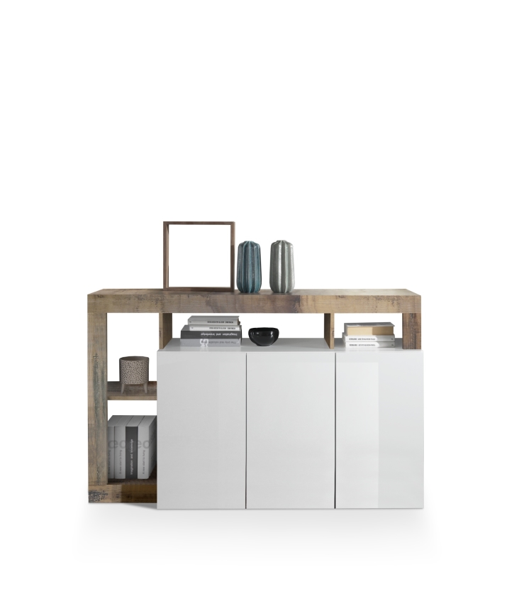 Kummut LENOR valge/pruun