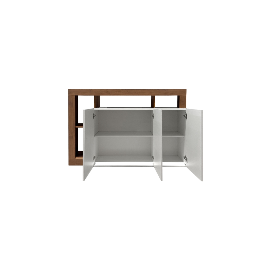 Kummut LENOR valge/tamm