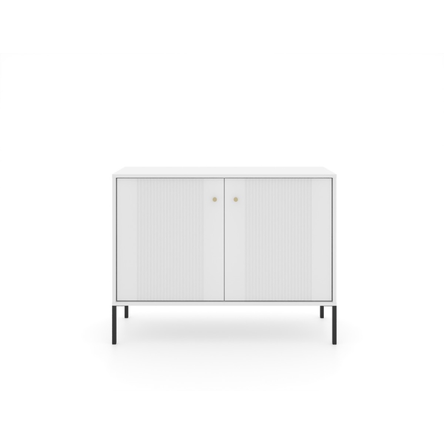 Kummut LUE 104x39 cm valge/must