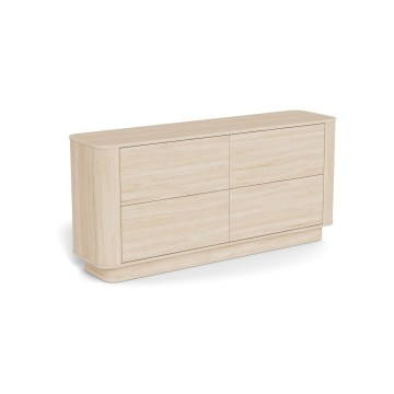 Kummut MADERA 160x75 cm valge tamm