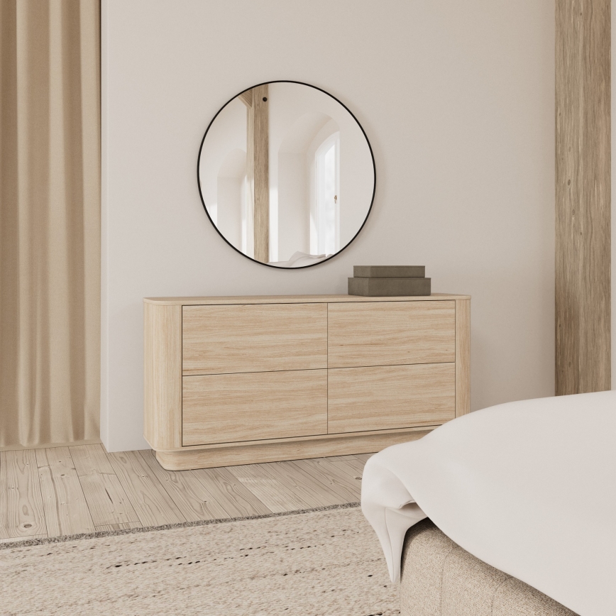 Kummut MADERA 160x75 cm valge tamm