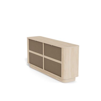 Kummut MADERA 160x75 cm valge tamm