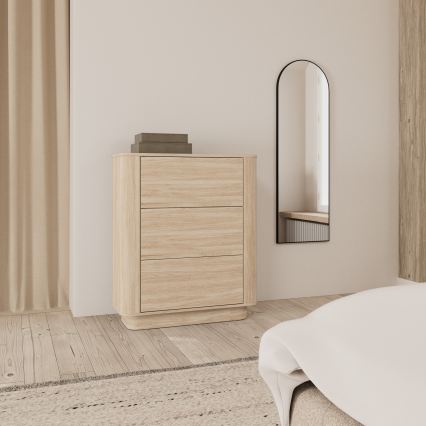 Kummut MADERA 90x107 cm valge tamm