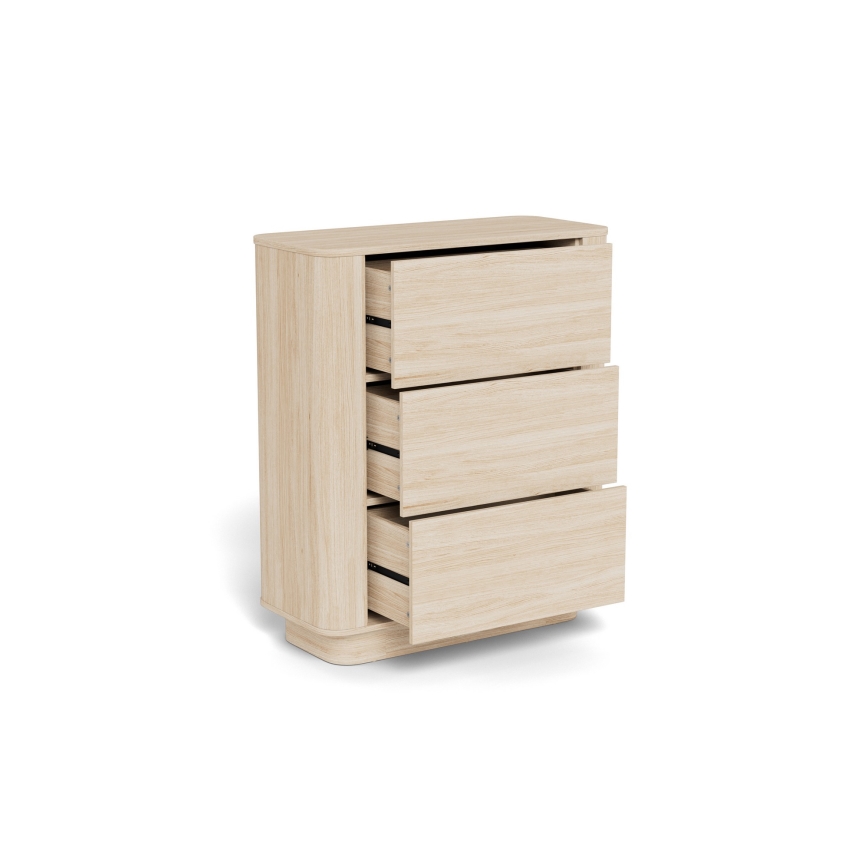 Kummut MADERA 90x107 cm valge tamm