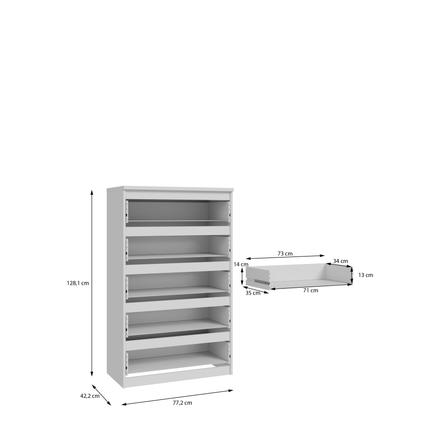 Kummut MAO, valge, sahtlitega