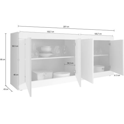 Kummut NERILA valge/pruun