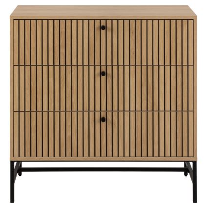 Kummut OLIVIA sahtlitega, tammeviimistlusega