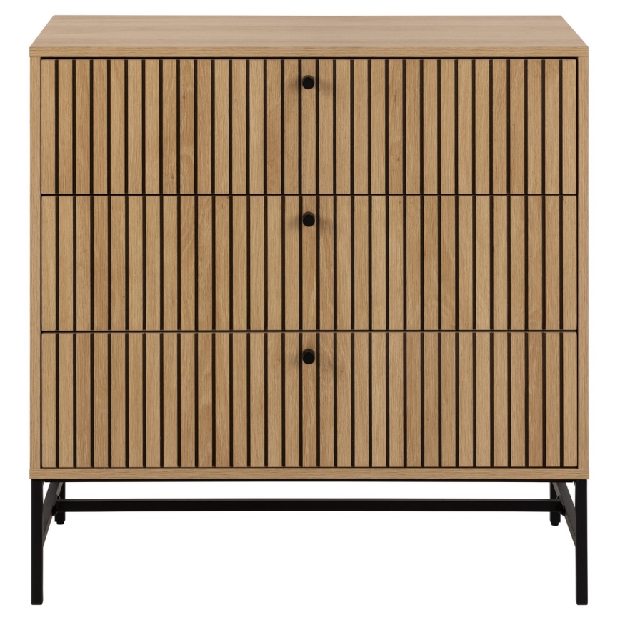 Kummut OLIVIA sahtlitega, tammeviimistlusega