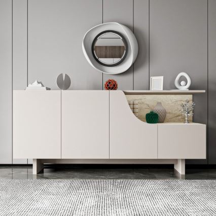 Kummut ORBIS 180x40 cm kreemjas/beež