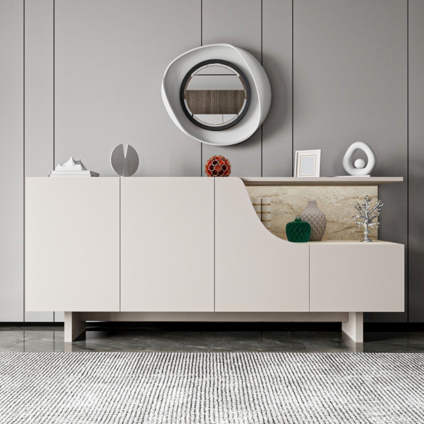Kummut ORBIS 180x40 cm kreemjas/beež