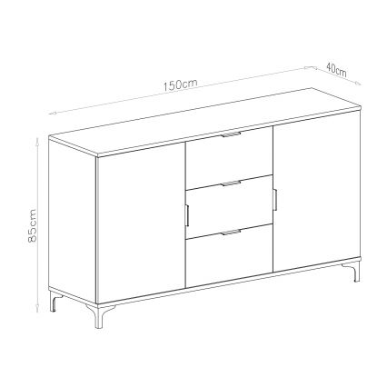 Kummut sahtlite ja ustega LORA beež