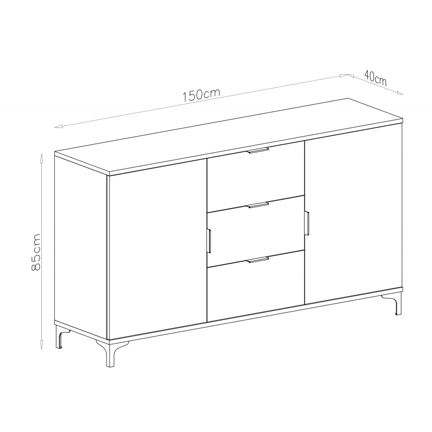 Kummut sahtlite ja ustega LORA beež