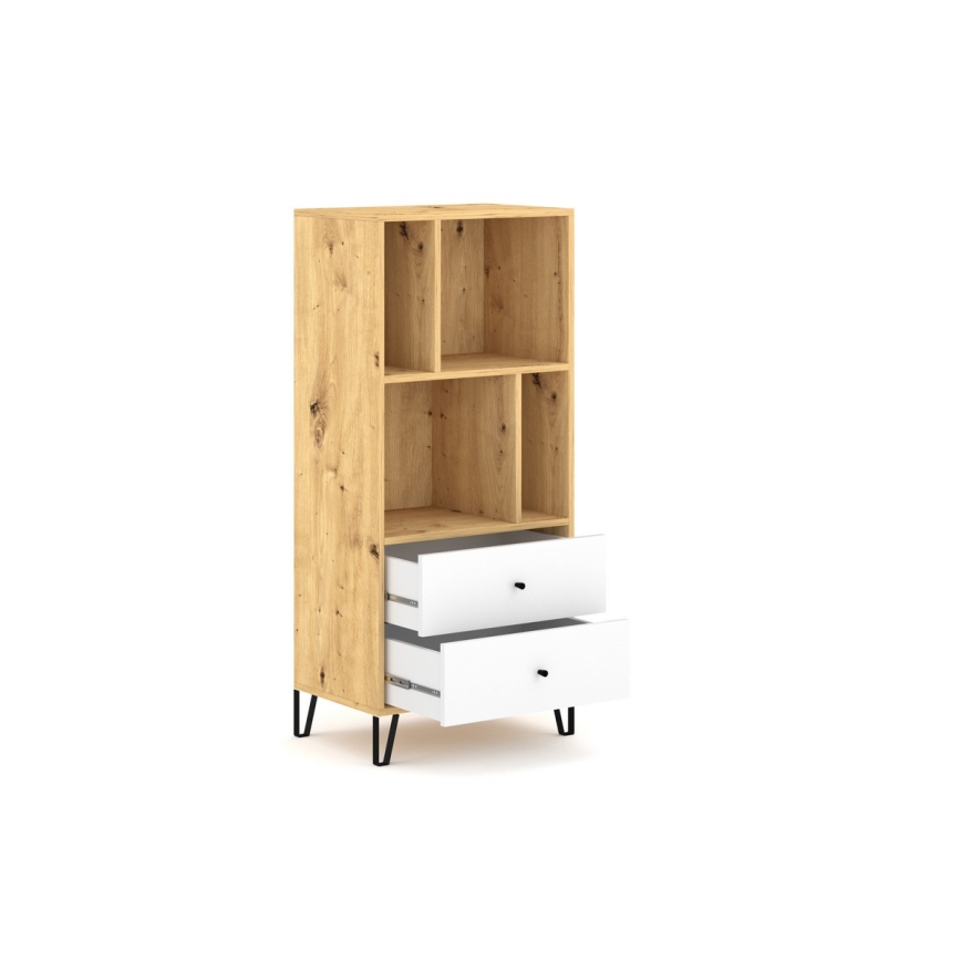 Kummut SULA tamm artisan/valge