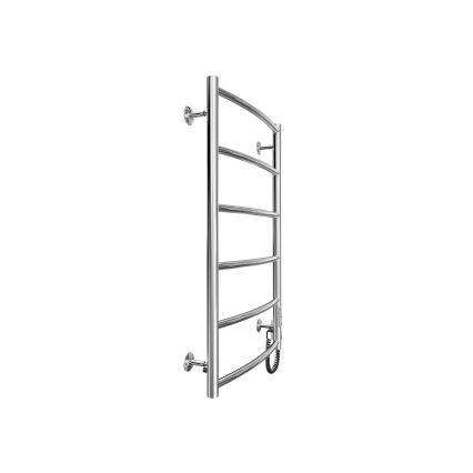 Küttega rätikuhoidik CLASSIC 100W/230V 81x53cm roostevaba/läikiv kroom parem