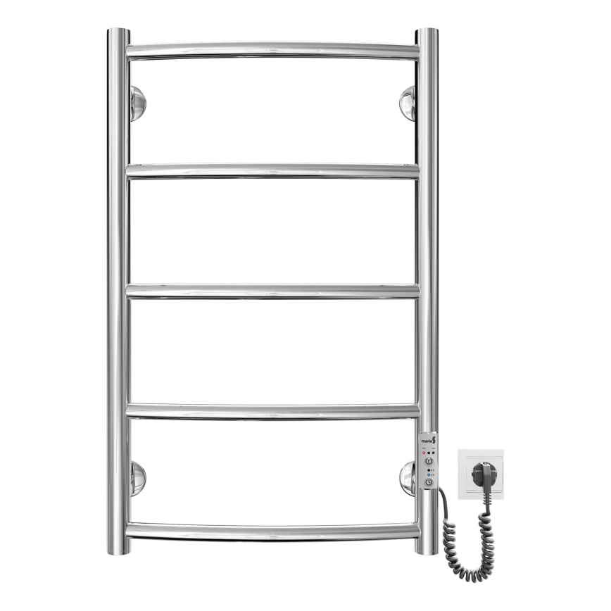 Küttega rätikuhoidik CLASSIC 60W/230V 66x43 cm roostevaba/läikiv kroom parem