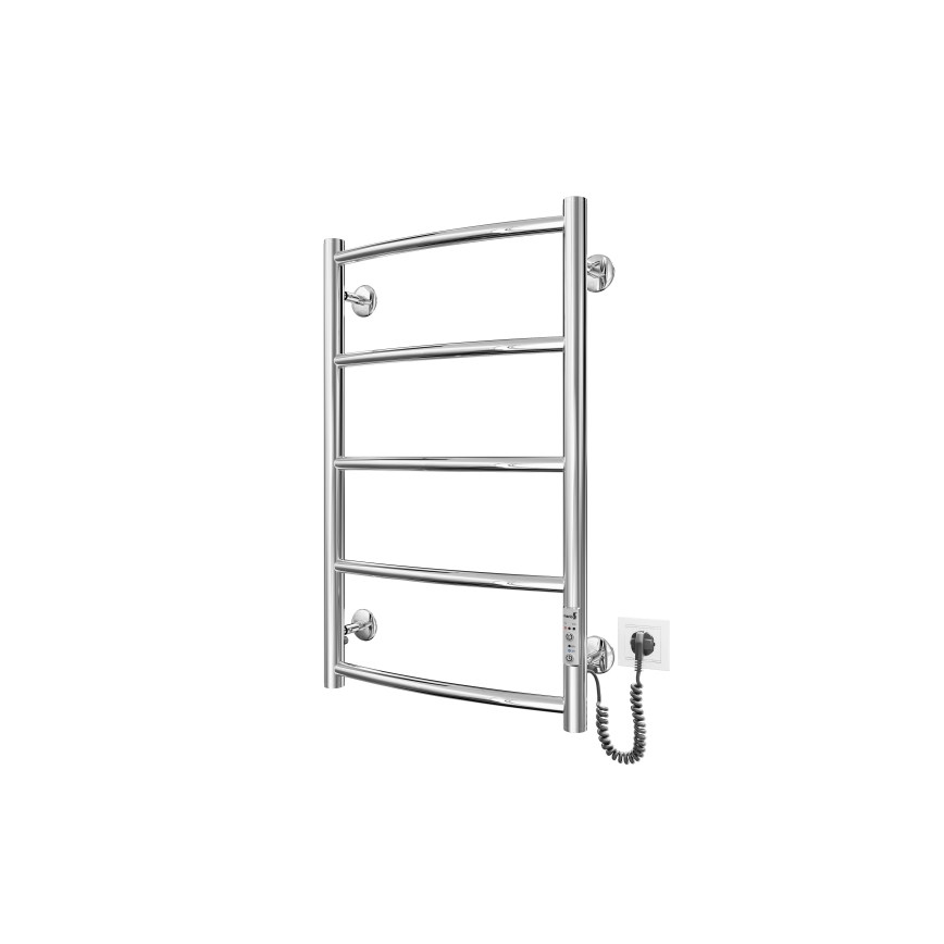 Küttega rätikuhoidik CLASSIC 60W/230V 66x43 cm roostevaba/läikiv kroom parem