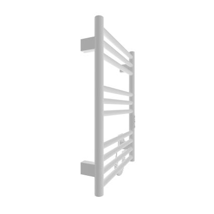 Küttega rätikuhoidik HF GREENWICH 100W/230V 57x43 cm valge ümmargune