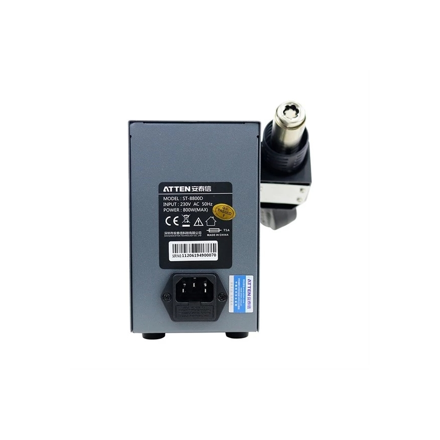 Kuumaõhujaam LCD-ekraaniga 800 W/230 V