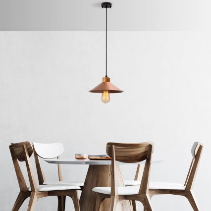 Küünal lamp MANAVGAT 1xE27/40W/230V vask/pruun