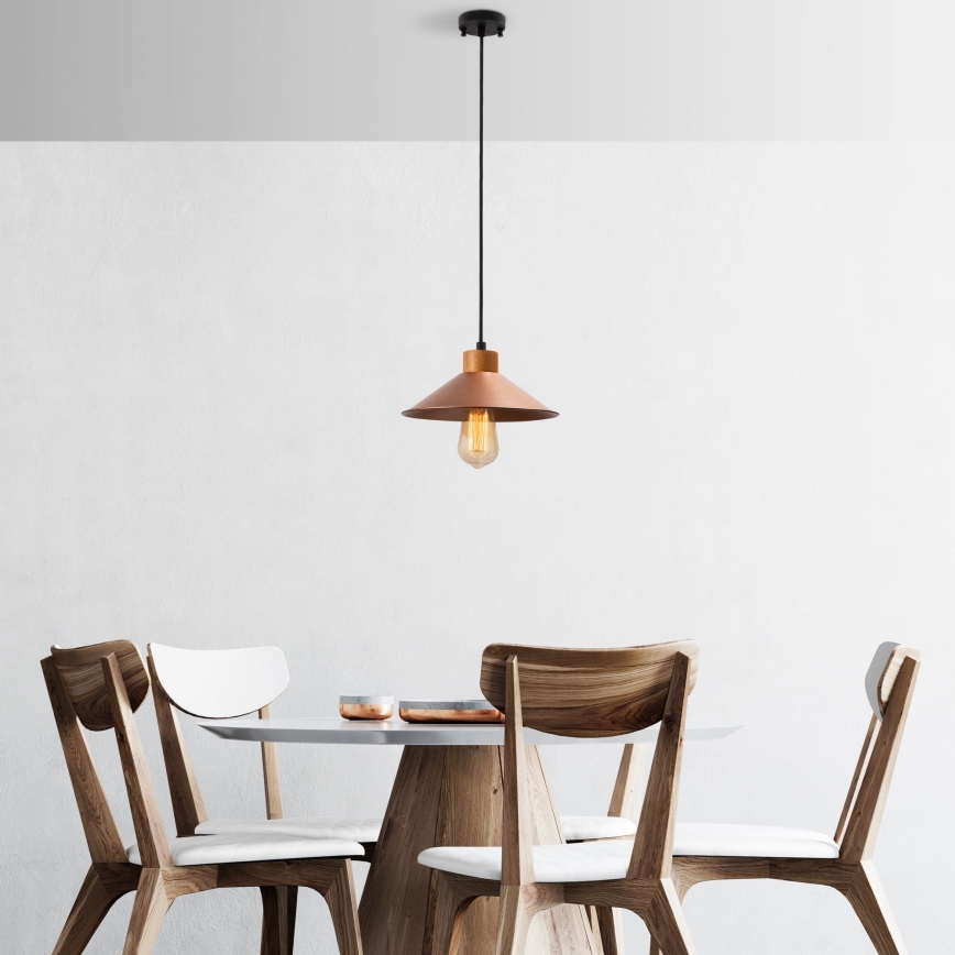 Küünal lamp MANAVGAT 1xE27/40W/230V vask/pruun
