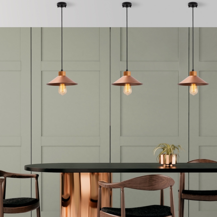 Küünal lamp MANAVGAT 1xE27/40W/230V vask/pruun
