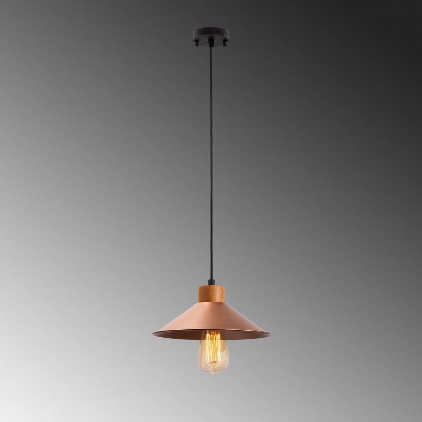 Küünal lamp MANAVGAT 1xE27/40W/230V vask/pruun