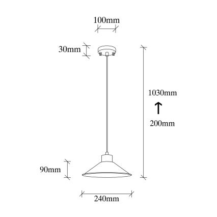 Küünal lamp MANAVGAT 1xE27/40W/230V vask/pruun