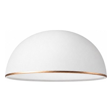 Kvaliteetne asendusklaas lühtrile RETRO, ANTICO E27, läbimõõt 30 cm, valge/pronks