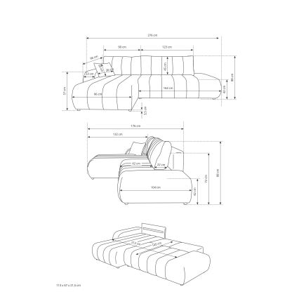L-kujuline lahtikäiv nurgadiivan DESIO hoiuruumiga, parempoolne, beež