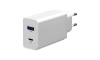 Laadimisadapter USB-C Power Delivery + USB-A 18W/230V