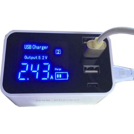 Laadimisjaam 3xUSB A + 1xUSB C