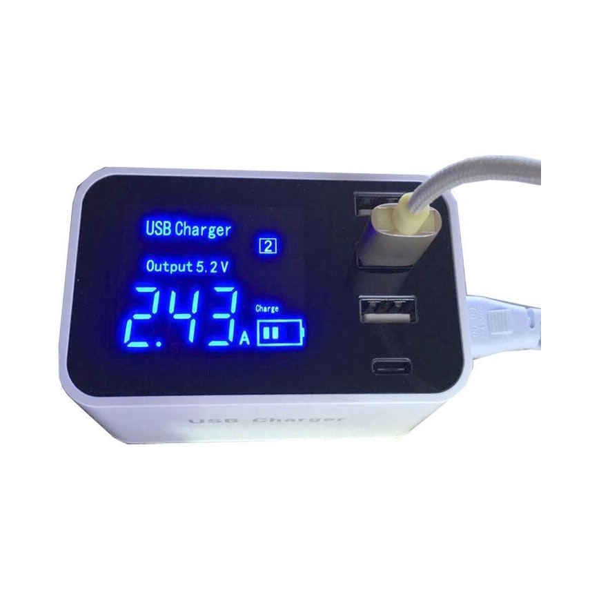 Laadimisjaam 3xUSB A + 1xUSB C