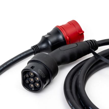 Laadimisjaam elektriautodele Type 2, 5 m, 22 kW, 32 A, IP54, Tuya